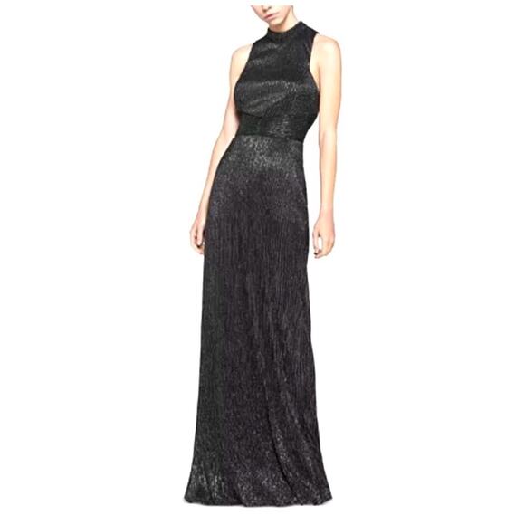 BCBGeneration Emerald Green Shimmer Party Maxi Dress Size 12 - Picture 2 of 7